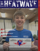 The Heatwave, Fall 2025 magazine cover featuring headlines about growth in state prep scores, a class project, and school bus drivers.